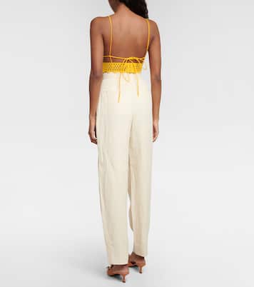Top raccourci à broderies anglaises | Stella McCartney