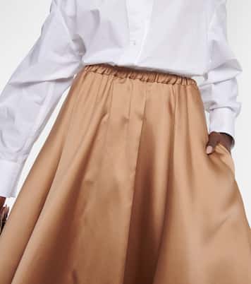 Falda midi duquesa plisada | Valentino