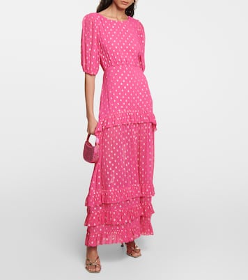 Vestido largo Shireen de georgette | Rixo