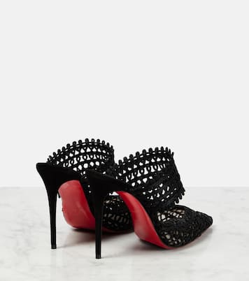 Mules Deia in pizzo macramè | Christian Louboutin