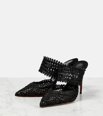Mules Deia in pizzo macramè | Christian Louboutin