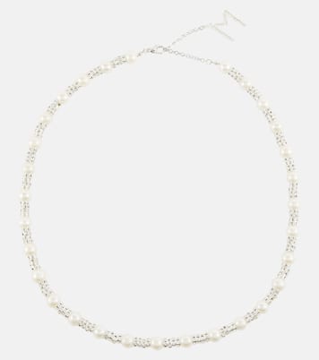 Embellished necklace with rose quartz | Magda Butrym