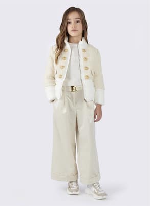 Giacca imbottita in tweed | Balmain Kids
