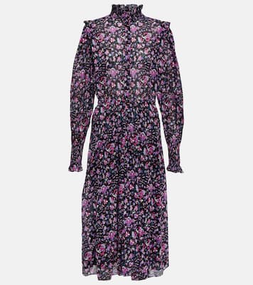 Vestido midi Galoa de algodón floral | Marant Etoile