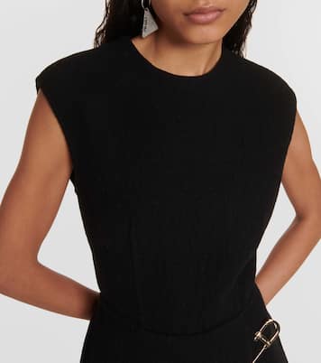Embellished wool minidress | Prada