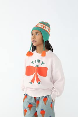 Folky cotton and wool beanie | Tinycottons