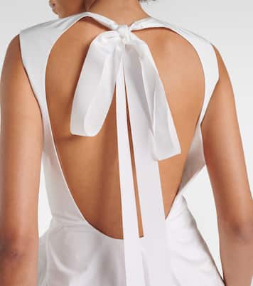 Bridal Radica taffeta midi dress | Roksanda