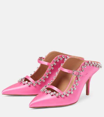 Gala embellished satin mules | Malone Souliers