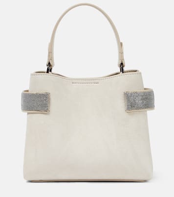 Sac en daim à ornements | Brunello Cucinelli