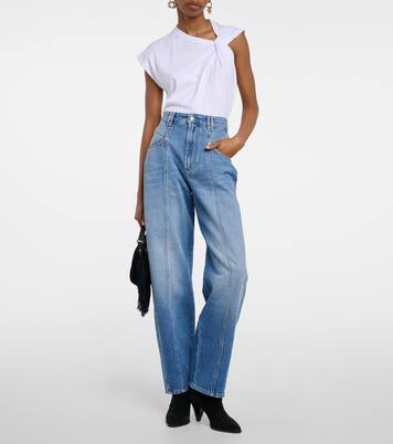 Jeans Vetan a gamba larga e vita alta | Isabel Marant