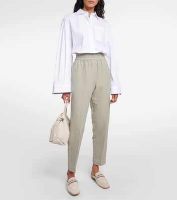 Twill tapered pants | Brunello Cucinelli