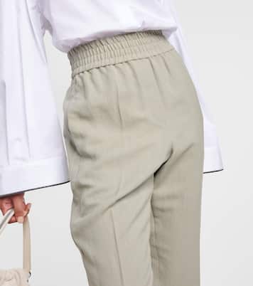 Twill tapered pants | Brunello Cucinelli