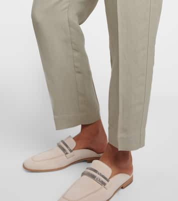 Twill tapered pants | Brunello Cucinelli