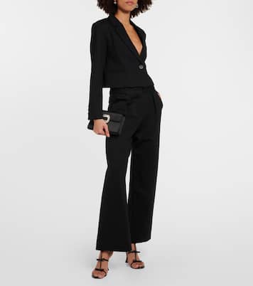 Weite High-Rise-Hose Leona | Velvet