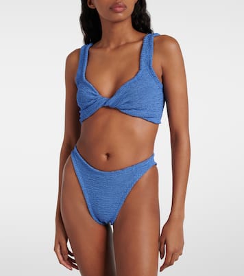 Juno twist-detail bikini | Hunza G