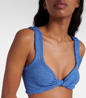 Juno twist-detail bikini | Hunza G