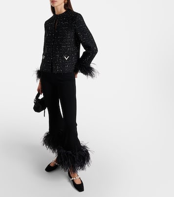 Ade embellished suede ballet flats | Jimmy Choo