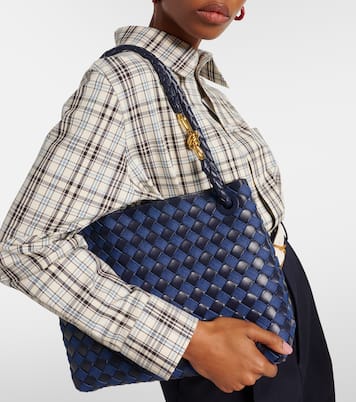 Borsa Andiamo Medium in pelle e denim | Bottega Veneta