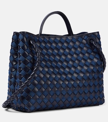 Borsa Andiamo Medium in pelle e denim | Bottega Veneta