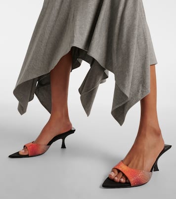 Mules Bes en satin à ornements | The Attico