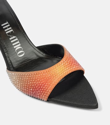 Mules Bes en satin à ornements | The Attico