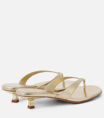 Sandalen aus Metallic-Leder | Tory Burch