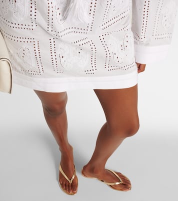 Sandalen aus Metallic-Leder | Tory Burch