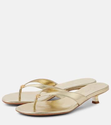 Sandalen aus Metallic-Leder | Tory Burch
