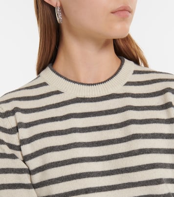 Striped cashmere-blend sweater | Brunello Cucinelli