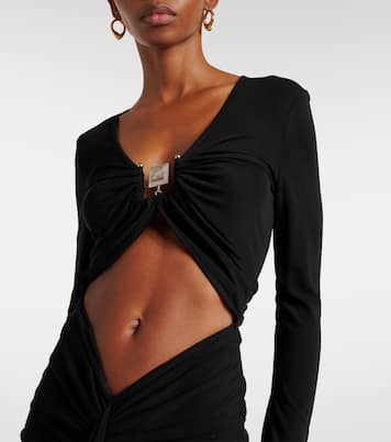 Ruched cutout jersey maxi dress | Christopher Esber