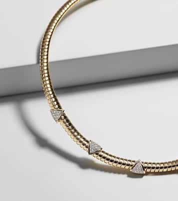 Collier Trisolina en or 18 ct et diamants | Marina B