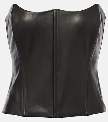 Top bustier en cuir | The Sei