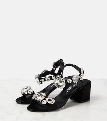 Sandales Keira 60 en satin à ornements | Dolce&Gabbana