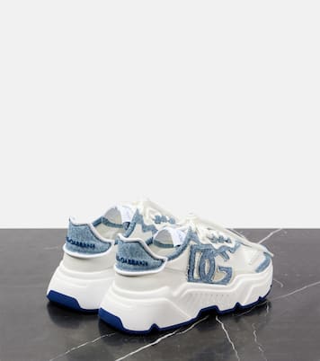 Baskets Daymaster en cuir et denim | Dolce&Gabbana