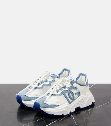 Baskets Daymaster en cuir et denim | Dolce&Gabbana