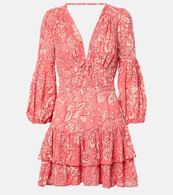 Chiara printed ruffled minidress | Poupette St Barth