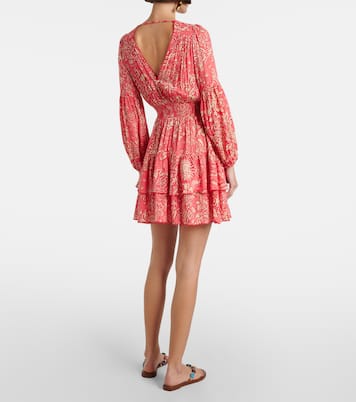 Chiara printed ruffled minidress | Poupette St Barth