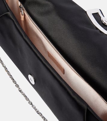 Embellished satin clutch | Roger Vivier