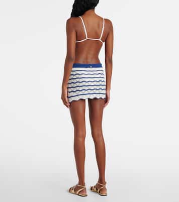 Minigonna Coco in misto cotone a righe | Bananhot