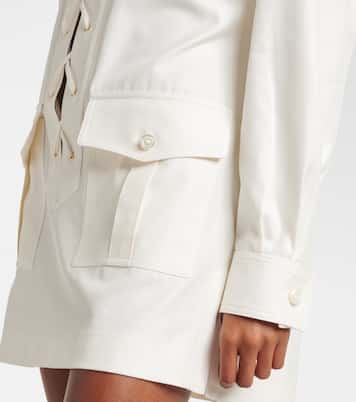 Abito corto in cotone e seta | Tom Ford