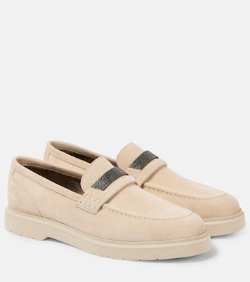Mocassini Monili in suede | Brunello Cucinelli