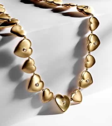 Collana Heart in oro 14kt con diamanti | Marie Lichtenberg