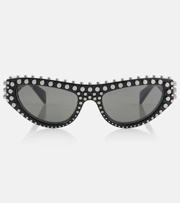 Occhiali da sole cat-eye con borchie | Gucci
