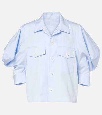 Camicia in popeline di cotone a righe | Sacai