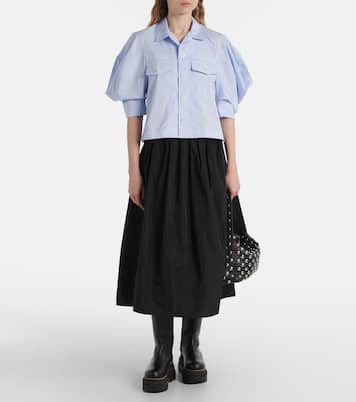 Camicia in popeline di cotone a righe | Sacai