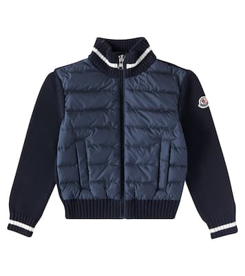 Cardigan in cotone con imbottitura | Moncler Enfant