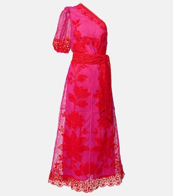 One-Shoulder-Maxikleid aus Guipure-Spitze | Farm Rio