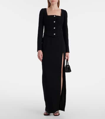 Giacca in twill di misto lana bouclé | Alessandra Rich