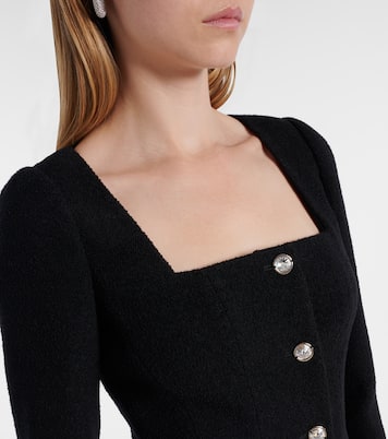 Giacca in twill di misto lana bouclé | Alessandra Rich