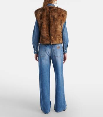 Cropped shearling vest | Dolce&Gabbana